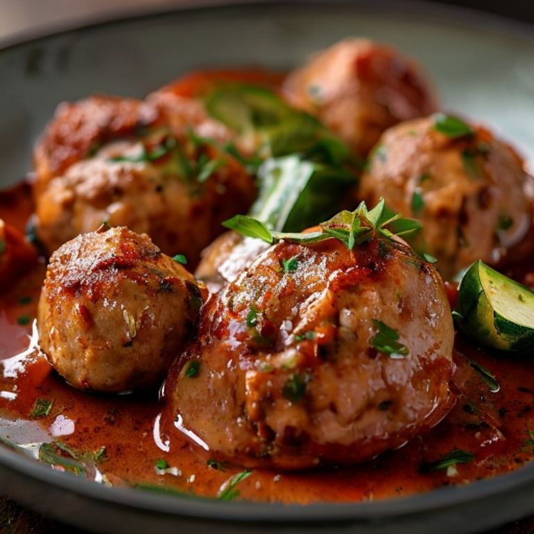 Turkey and Zucchini Meatballs in Marinara